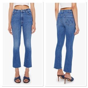 MOTHER I Jean The Hustler Ankle Fray Size 25 Wash: Grasping at Straws Raw Hem